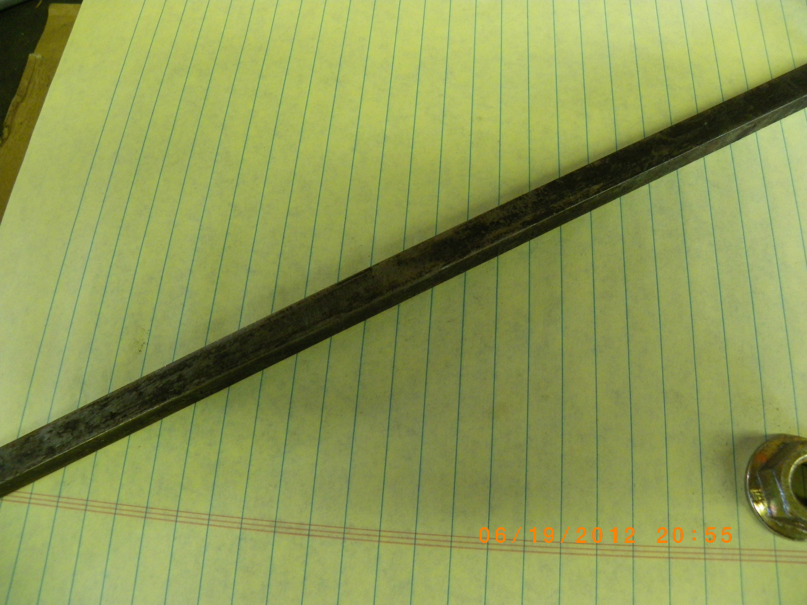 (1) FT. OF 3/8″ KEYSTOCK, KEYWAY, SQUARE NEW UNPLATED, BRAND NEW OFF