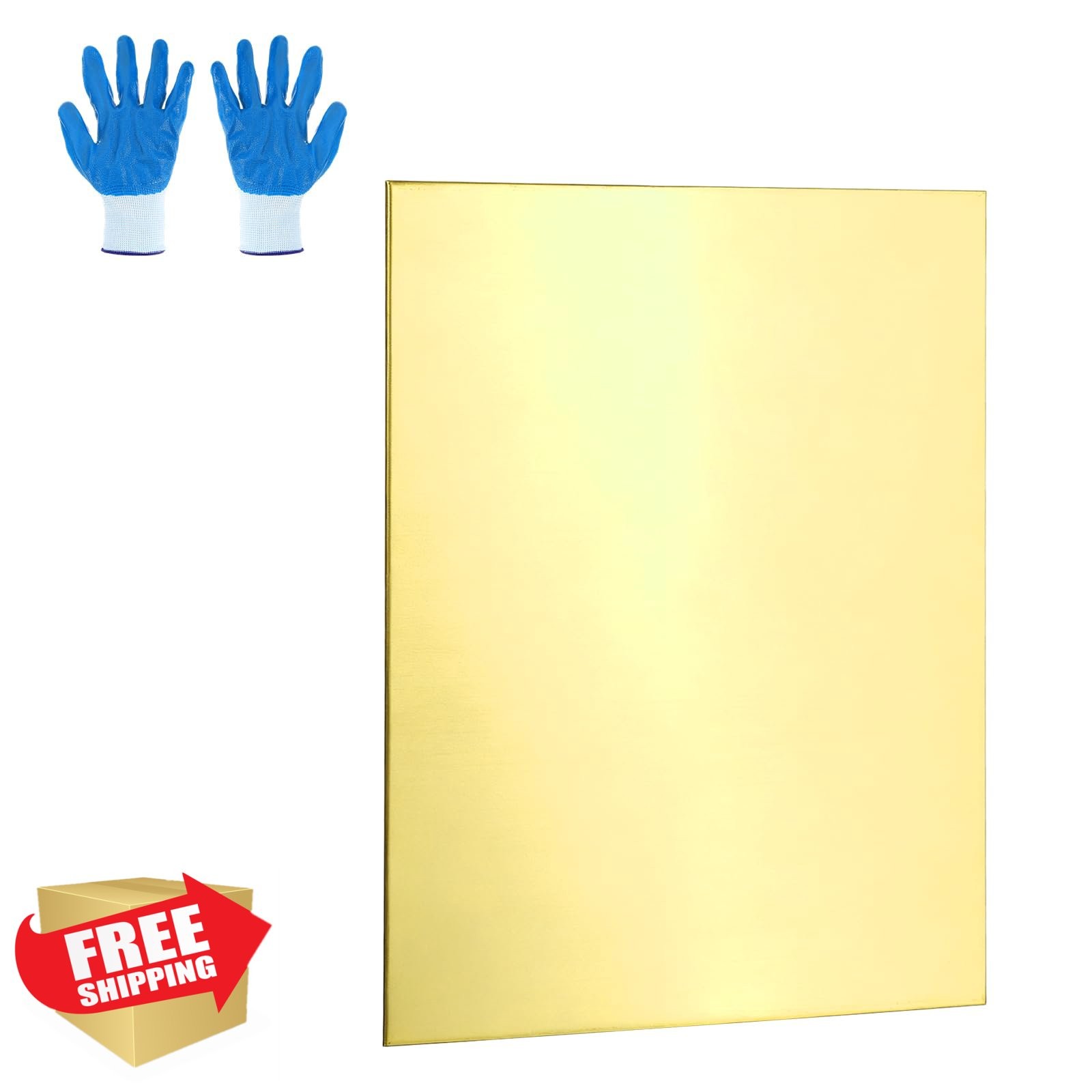 MECCANIXITY Brass Sheet 2″x8″ 18 Gauge 1pk