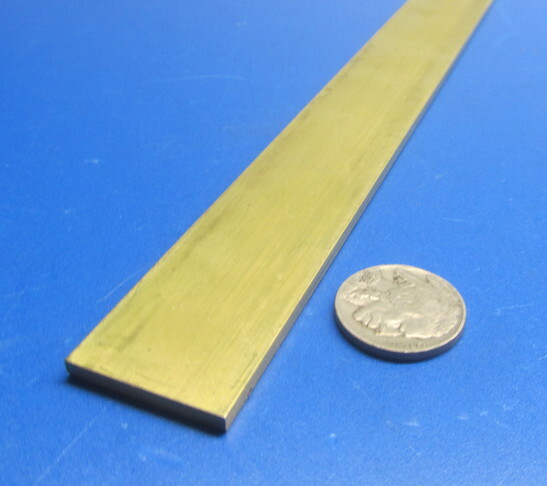 385 Brass Flat Bar 3/16″ Thick x 1.00″ Wide x 4 Foot Length