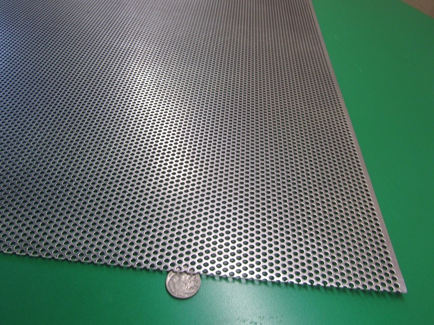 Perforated Straggered Steel Sheet .060″ Thick x 36″ x 40″, .140″ Hole Dia.
