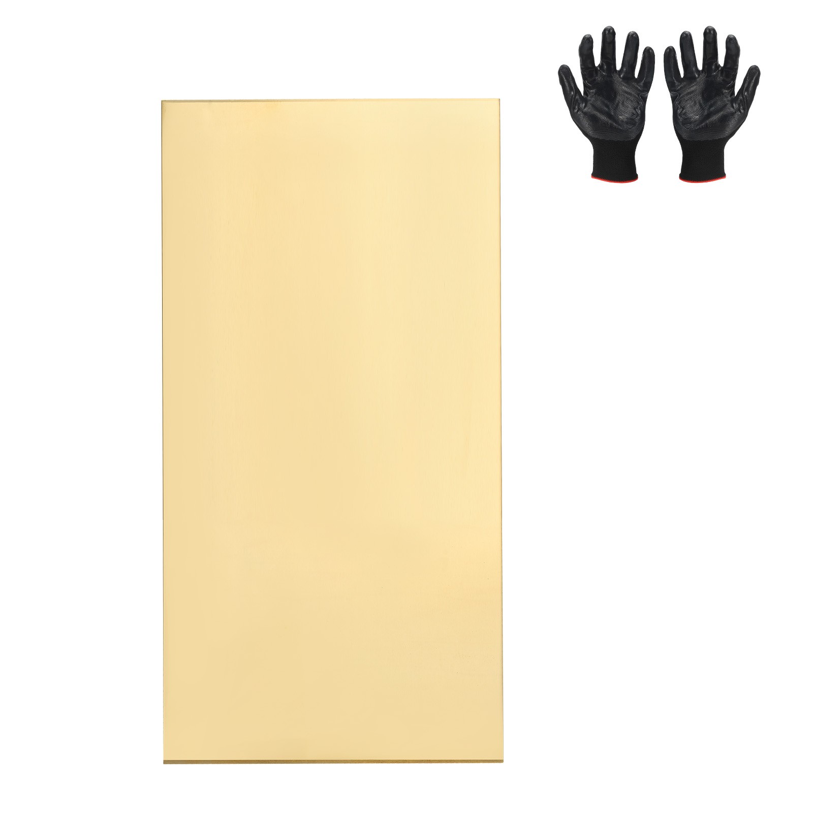 Brass Sheet 3.9″ x 7.9″ 8 Gauge(0.8mm) Thickness for DIY (1 Pack, Brassy)
