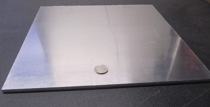 2024 Aluminum Sheet, T351, .250″ (1/4″) Thick x 12.0″ Width x 12.0″ Length
