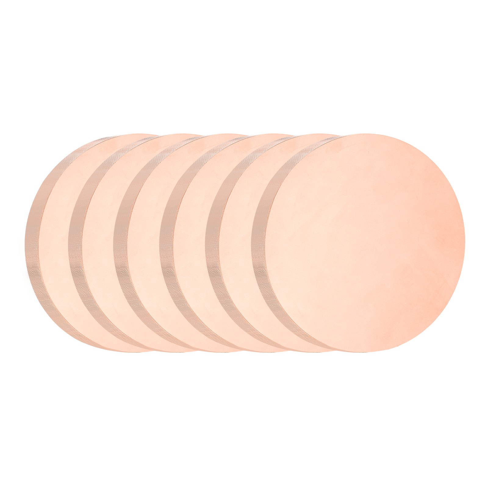 6Pcs 0.04″ Thick 0.6″ Dia C1100 Pure Copper Sheet INDUSTRIAL Copper Round Plate