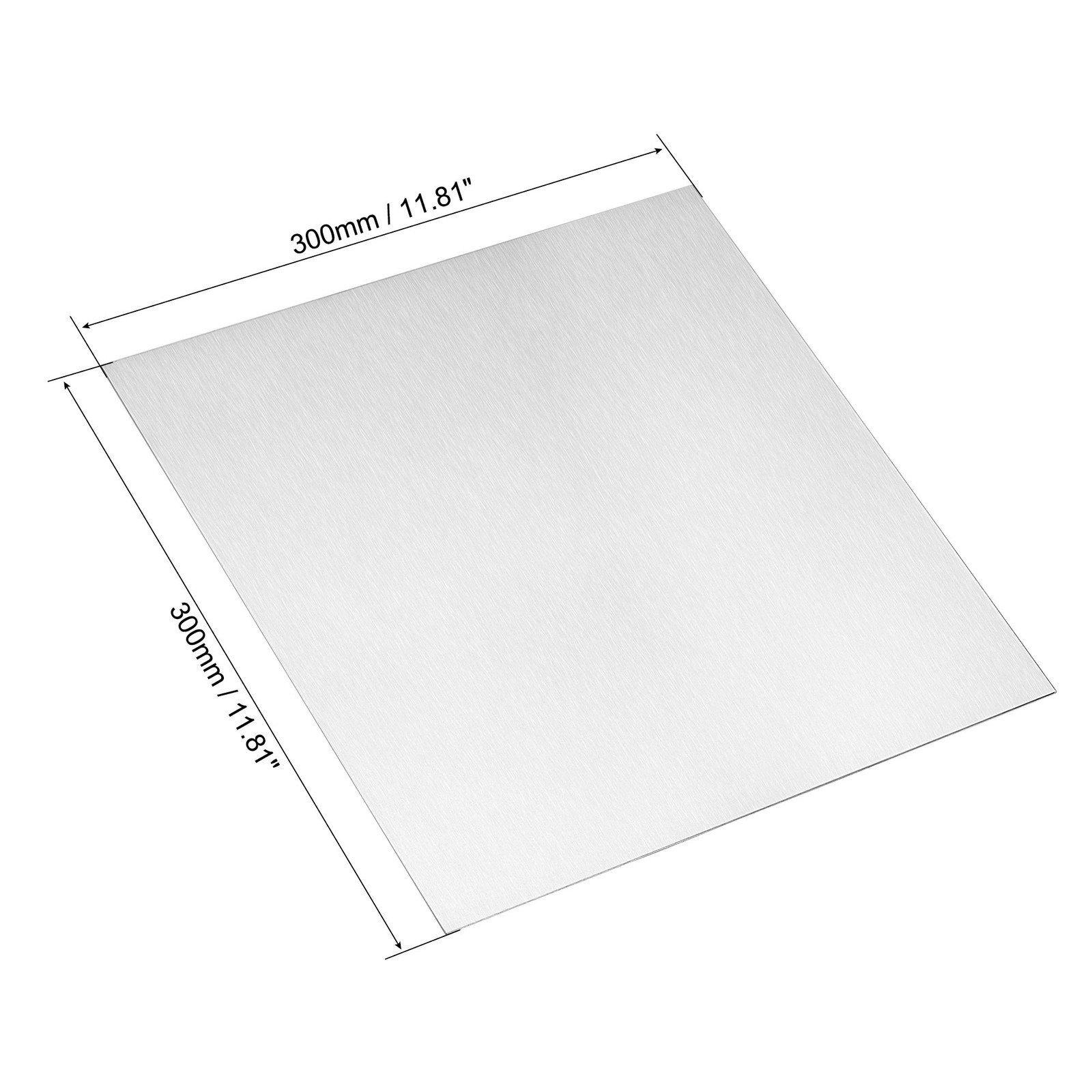 Aluminum Sheet 300mmx300mmx0.6mm Thickness 1060 Aluminum Plate