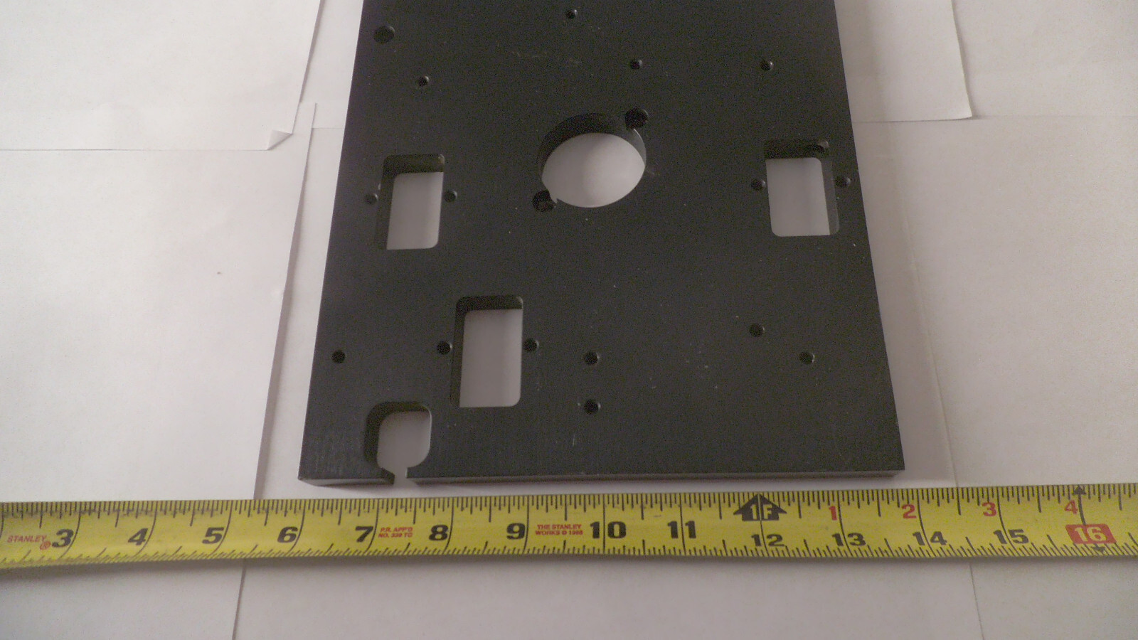 Anodized Aluminum plate 17-3/4″ x 7-3/4″ x point 515″ thick