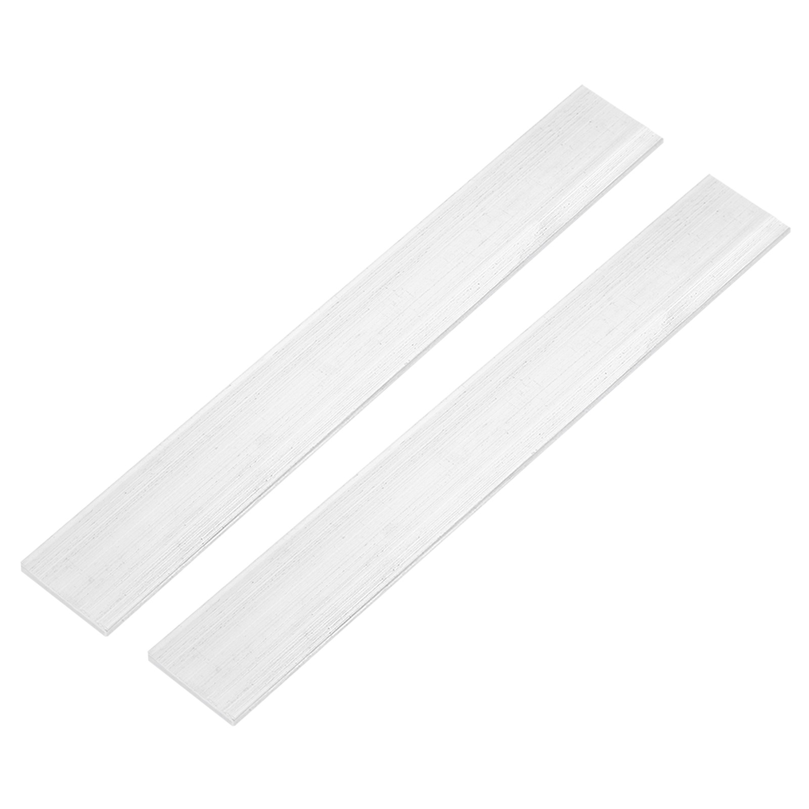Square 6063 Aluminum Flat Bar, 2Pcs 1/8″ Thickness 1-3/8″ Width 12″ Length