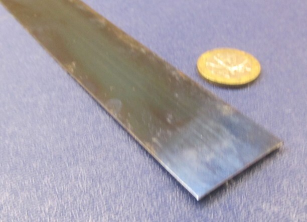 1095 Hard Blue Tempered Spring Steel Shim .050″ Thick x 1.25″ Width x 60″ Long