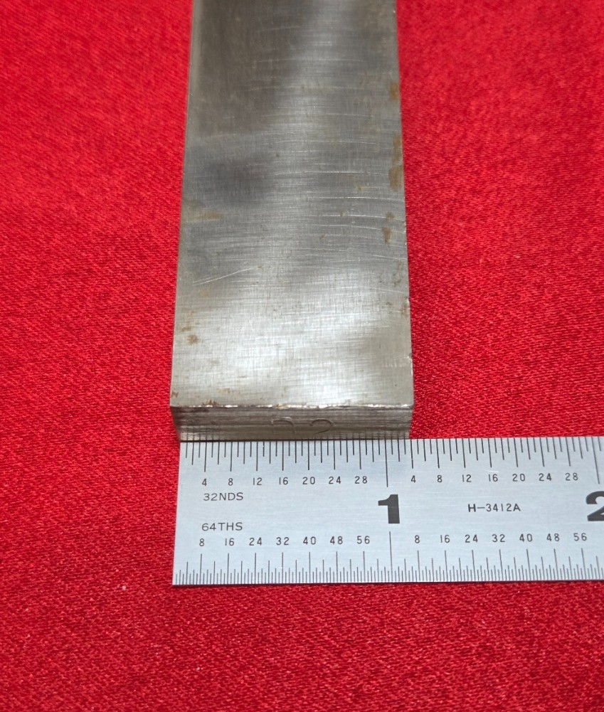 D2 Tool Steel Block Billet 8.91″ L x 1.13″ W x 0.447″ Thick – 19.95 Oz.