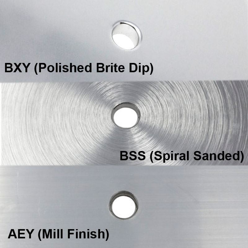 TACO Marine 4″ Round Radiused Edge 4 Hole Pad Mill Finish F32-4440AEY
