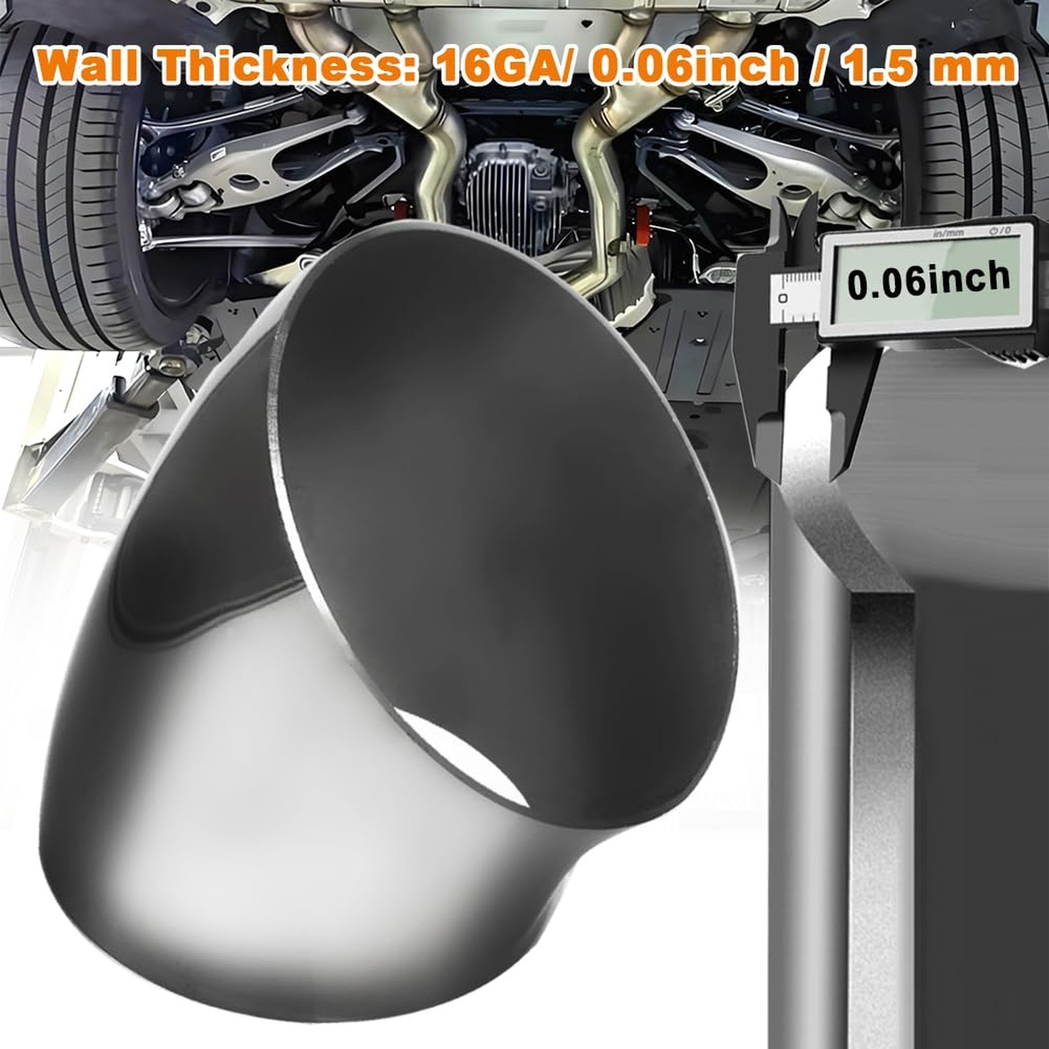 4Inch 45 Degree Stainless Steel Exhaust Elbow Pipe-16GA/. 065″ Wall-SS304 4″ …