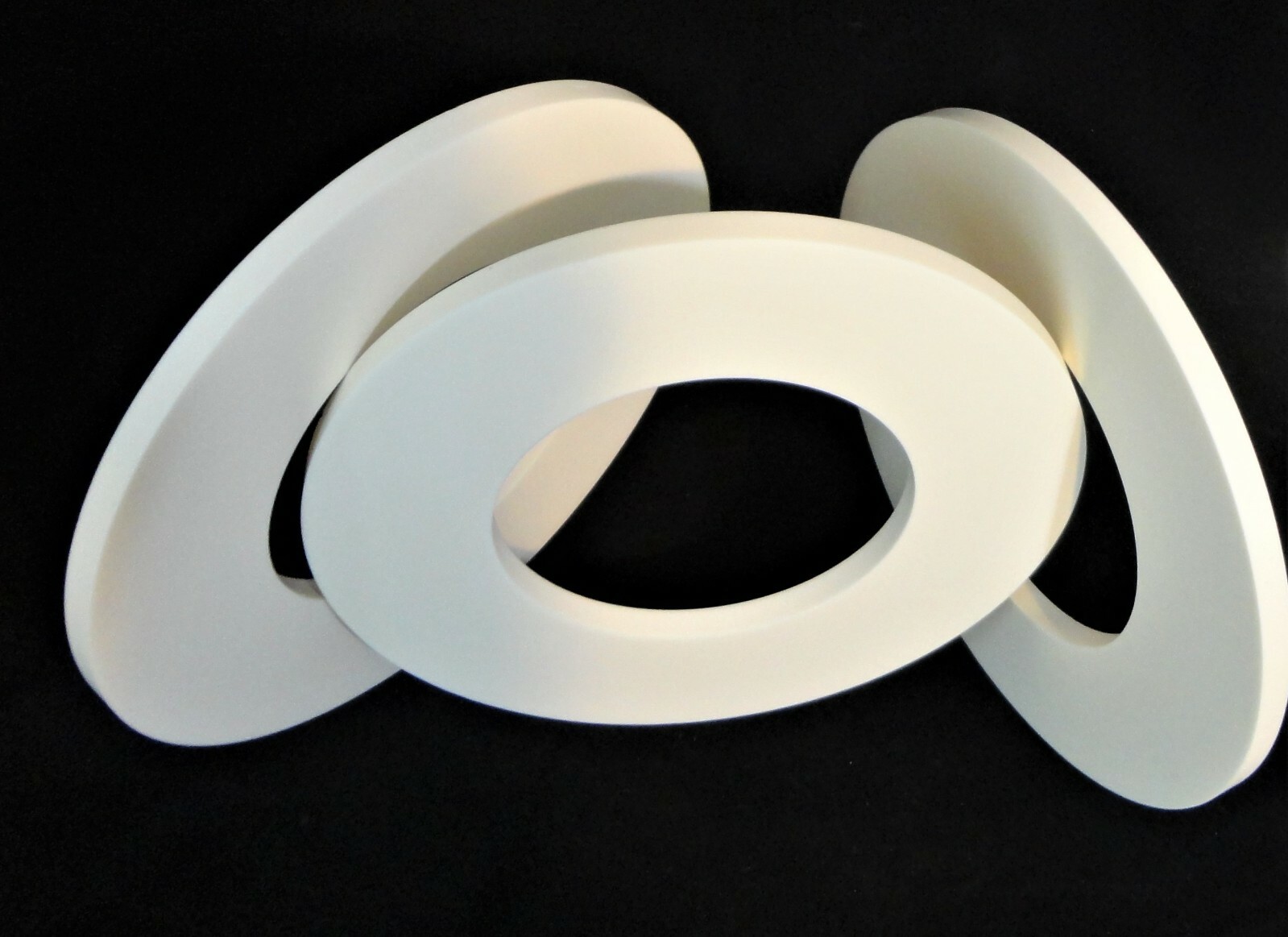 LARGE HIGH PURITY ALUMINA CERAMIC RING WASHER SPACER PLATE No.:555