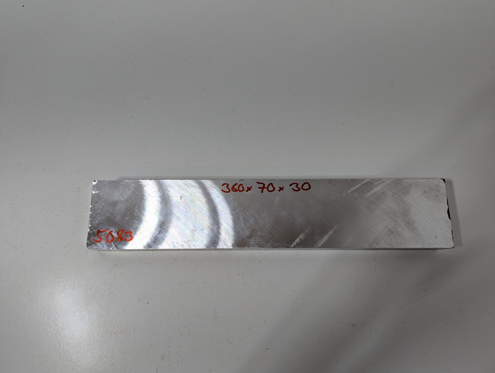 Aluminium Sheet | 360 x 70 x 30mm | EN AW-5083 (AlMg4.5Mn)