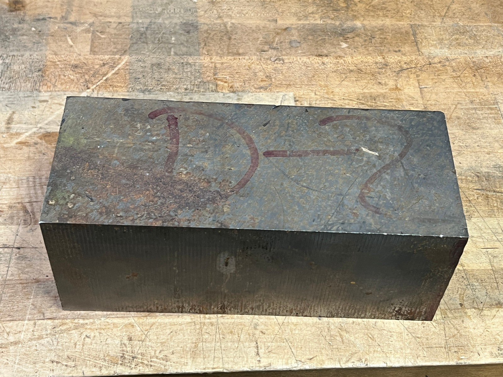 D2 D-2 Tool steel Flat Square bar stock Wear resistant 9 7/8 x 4 x 4 – 45.7 lbs