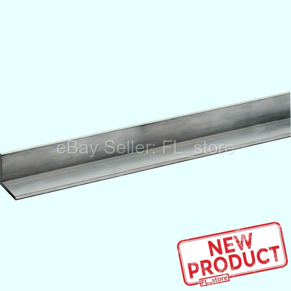 Aluminum Angle 1/4″ x 1″ x 1″ x 8 Ft Unpolished Alloy 6061 90 Degrees Stock NEW