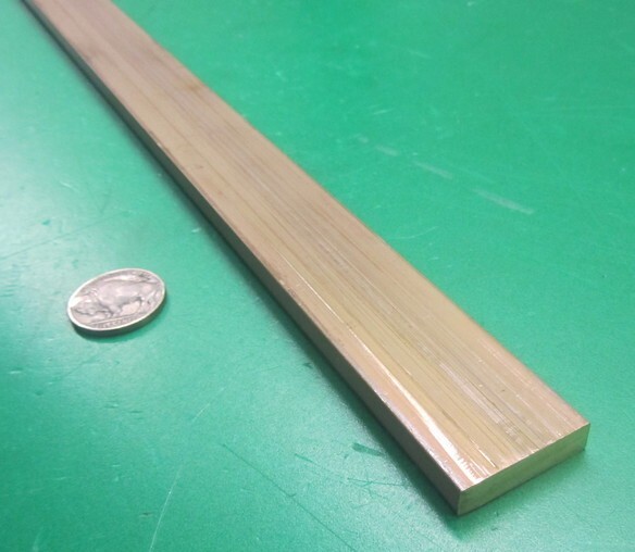 385 Brass Flat Bar 1/4″ Thick x 1.0″ Wide x 4 Foot Length