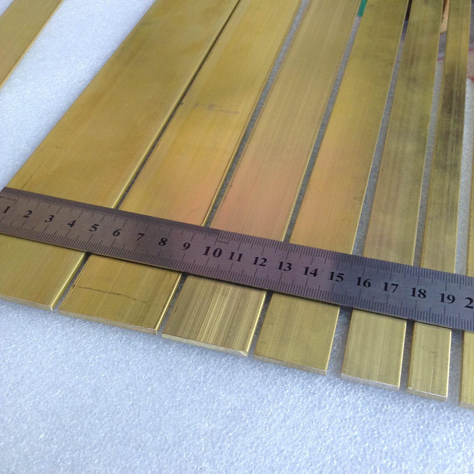1pc BRASS FLAT BAR 9.53, 12.7, 19.05, 25.4 upto 50.8mm C380 Grade, 1/8″, 1/16″