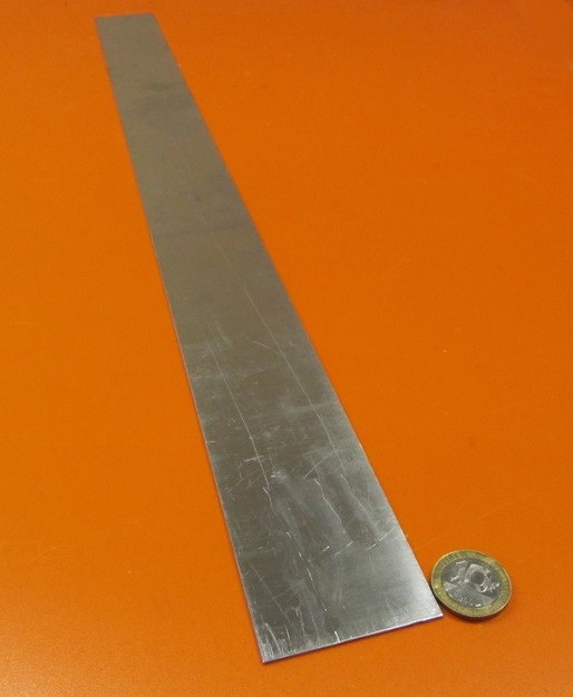 6061 T6 Aluminum Bar .016″ Thick x 2.0″ Wide x 48″ Length, 3 Pieces
