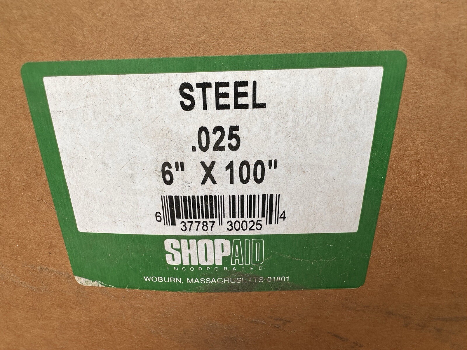 Steel Shim Stock Roll .025 Stainless 6 x 100 in SHOP-AID
