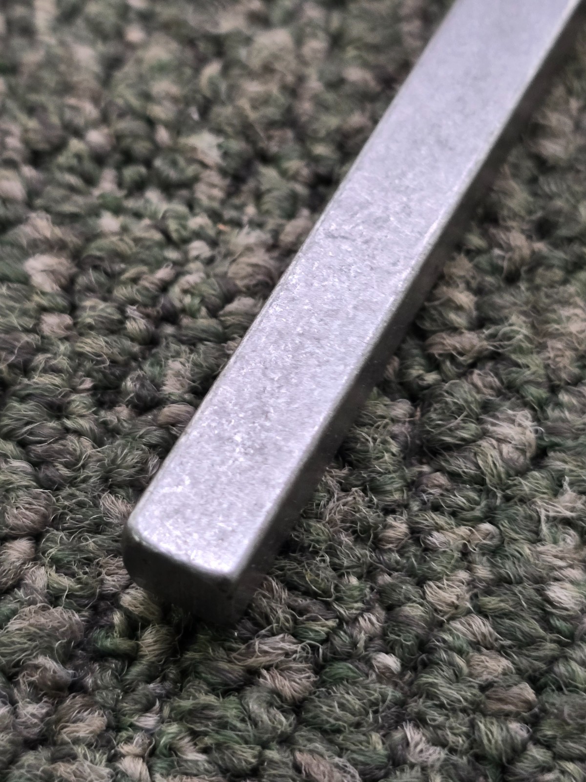 (QTY 4) Solid Steel Flat Bars Square Key Stock 3/8-inch Width x 12-inch Length