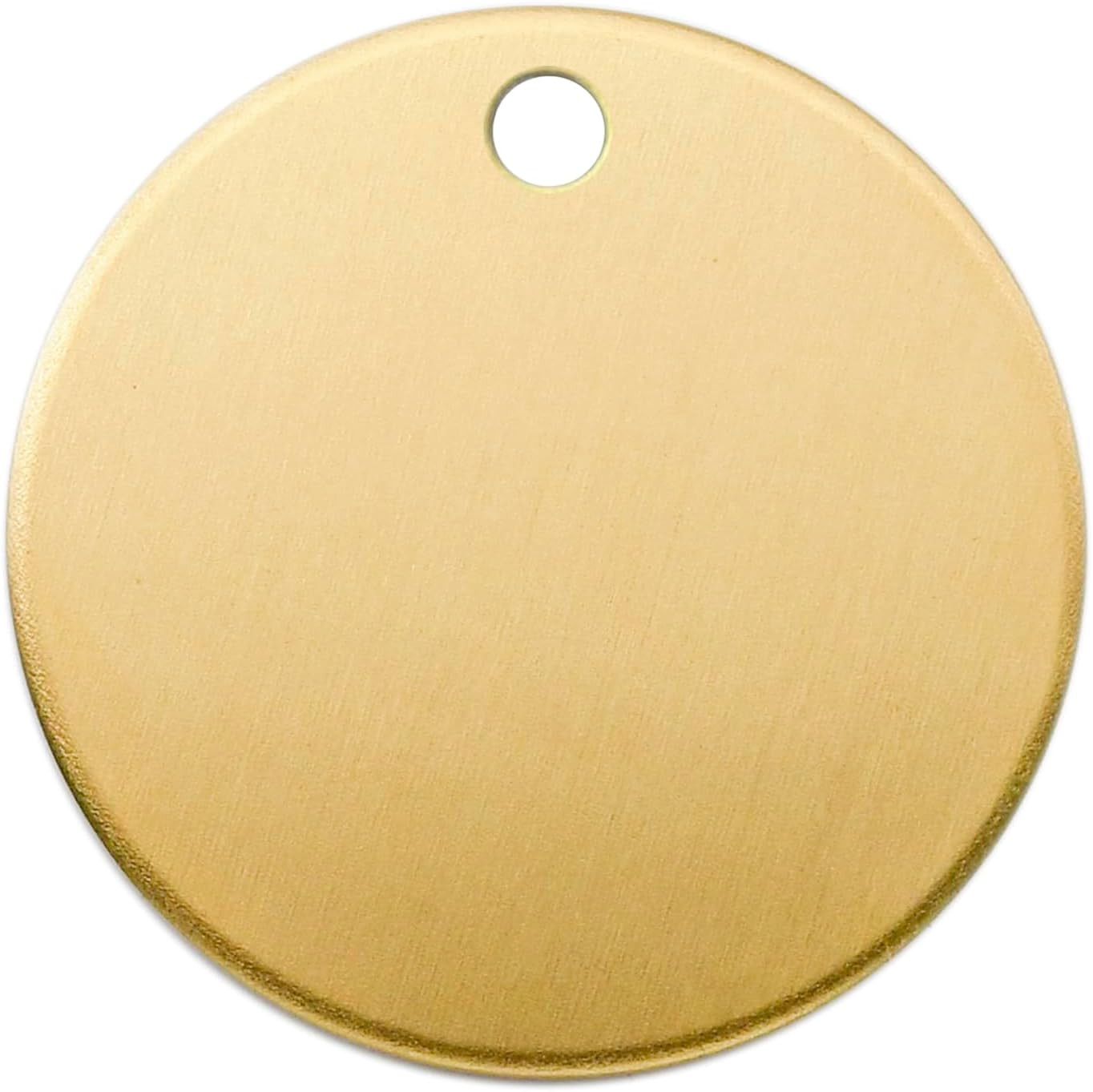ABBECIAO 1Inch Circle Brass Blanks 14Ga. Thick Smooth Edges Brass round Disc