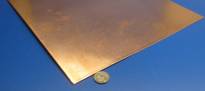 110 Copper Sheet Soft Annealed .021″ Thick x 12.0″ Wide x 48.0″ Length