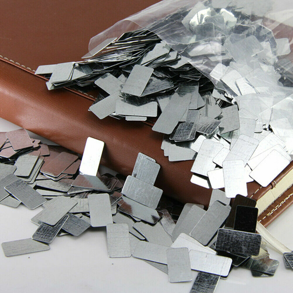 100PCS Galvanized Iron Sheet Plate Zinc Plated Metal DIY Craft 20 10 0.3mm