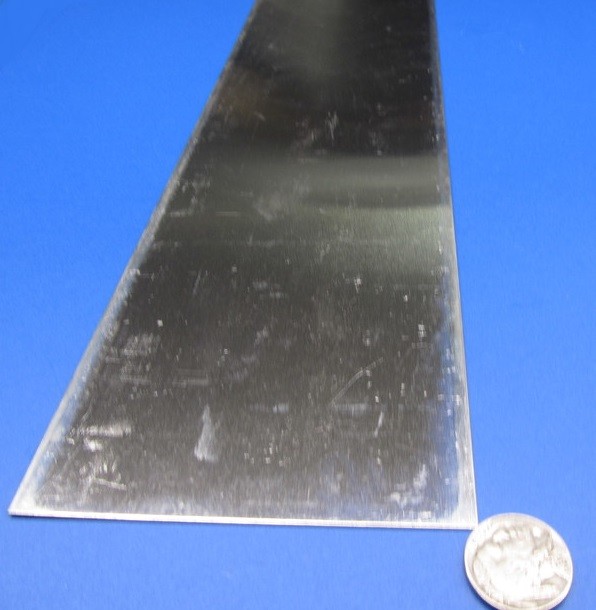 6061 T6 Aluminum Bar .016″ Thick x 4.0″ Wide x 48″ Length, 2 Pcs