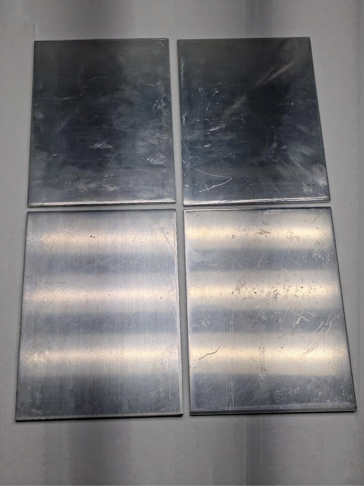 4pc 5052 Aluminum Plate 1/4″(0.25″) x 6″ x 8″ – Flat Sheet Stock – Remnant/Drops