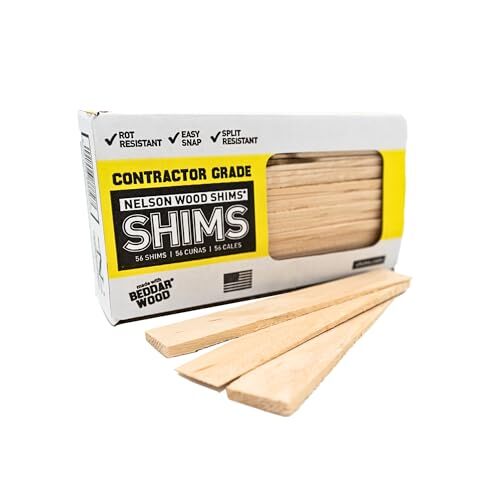 Contractor Grade Carton 56 Count – 8 Inch Beddar Wood Shims