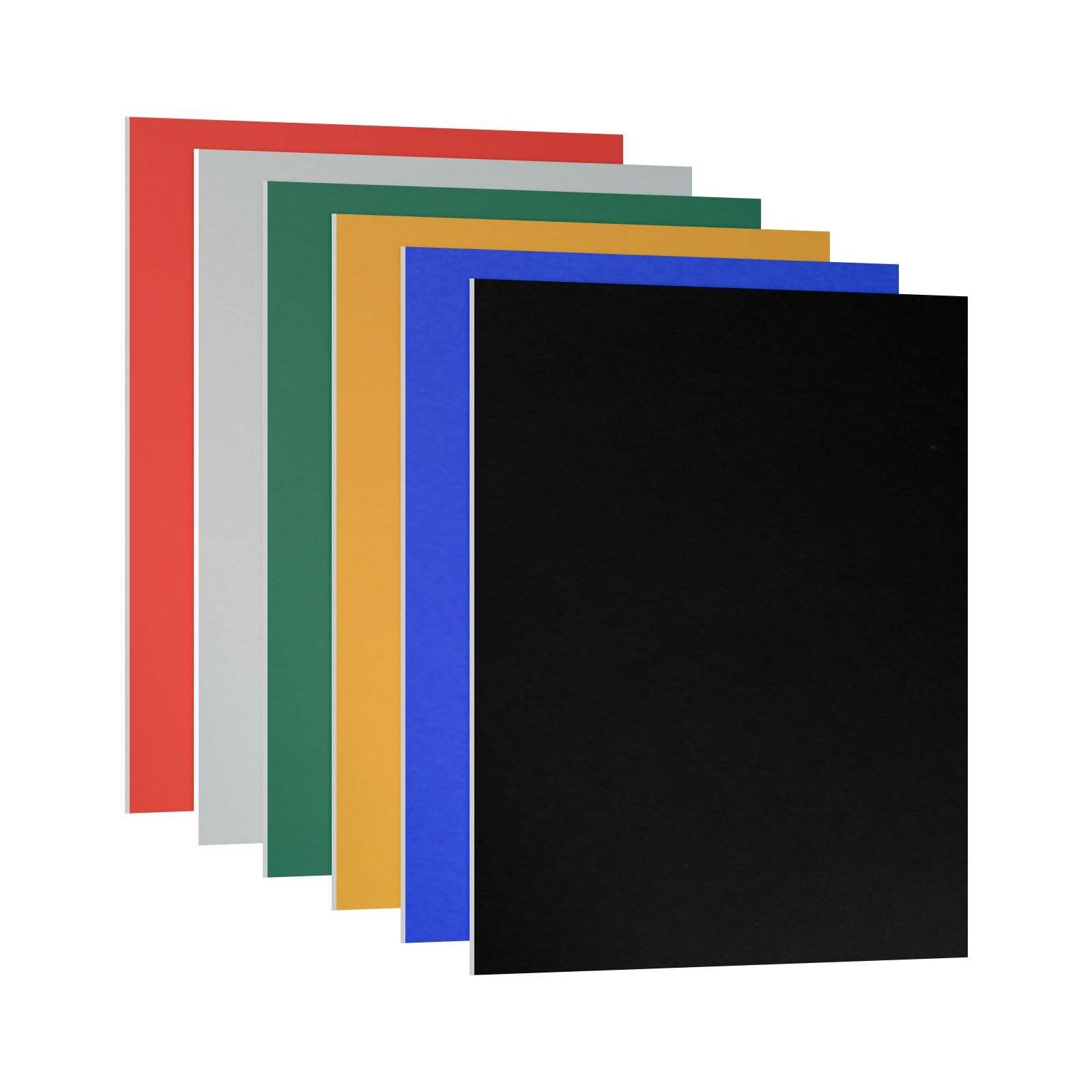 6pc Anodized Aluminum Sheet Set 7x5in Metal Engraving Blanks DIY Crafting Plates