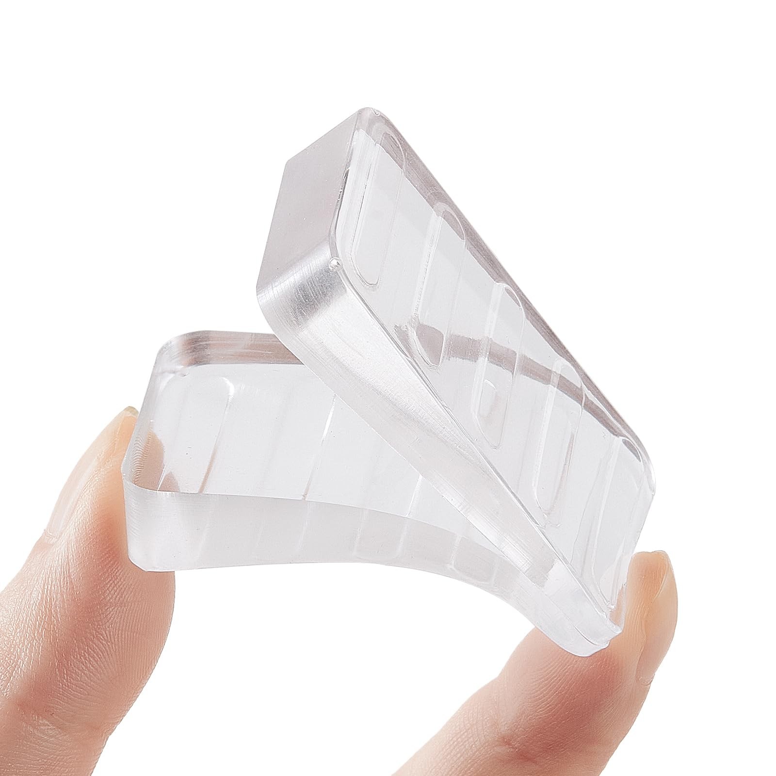 Rubber Wedges Shims 6 Pack Table Wedge Clear Toilet Shims for Leveling, Furni…