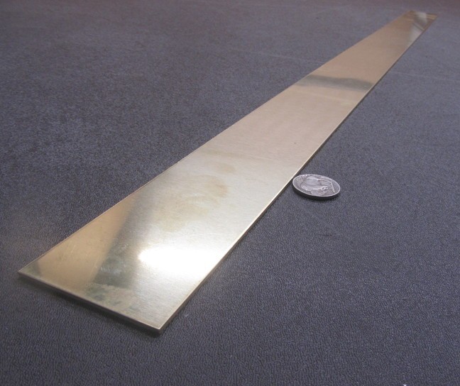 260 Brass Flat Bar .063″ Thick x 2.0″ Wide x 36″ Length