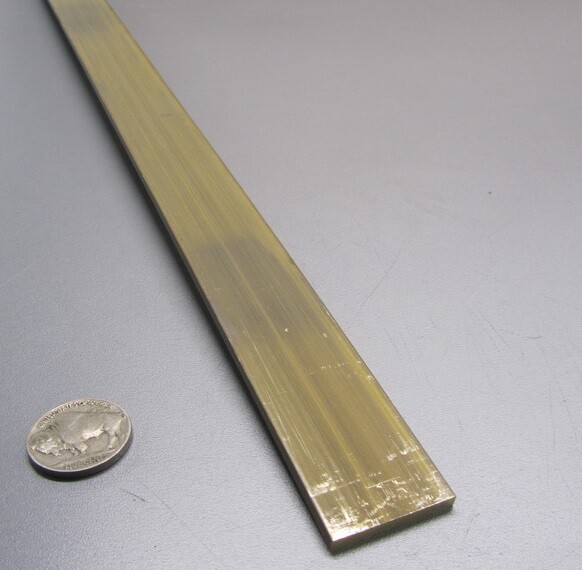 385 Brass Flat Bar 1/8″ Thick x 1.0″ Wide x 4 Foot Length