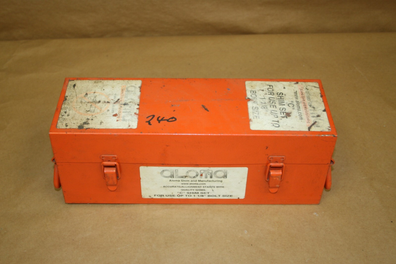 Aloma Shim and Manufacturing “C” Shim Set for up to 1 1/8″ Bolt, .015, .381mm