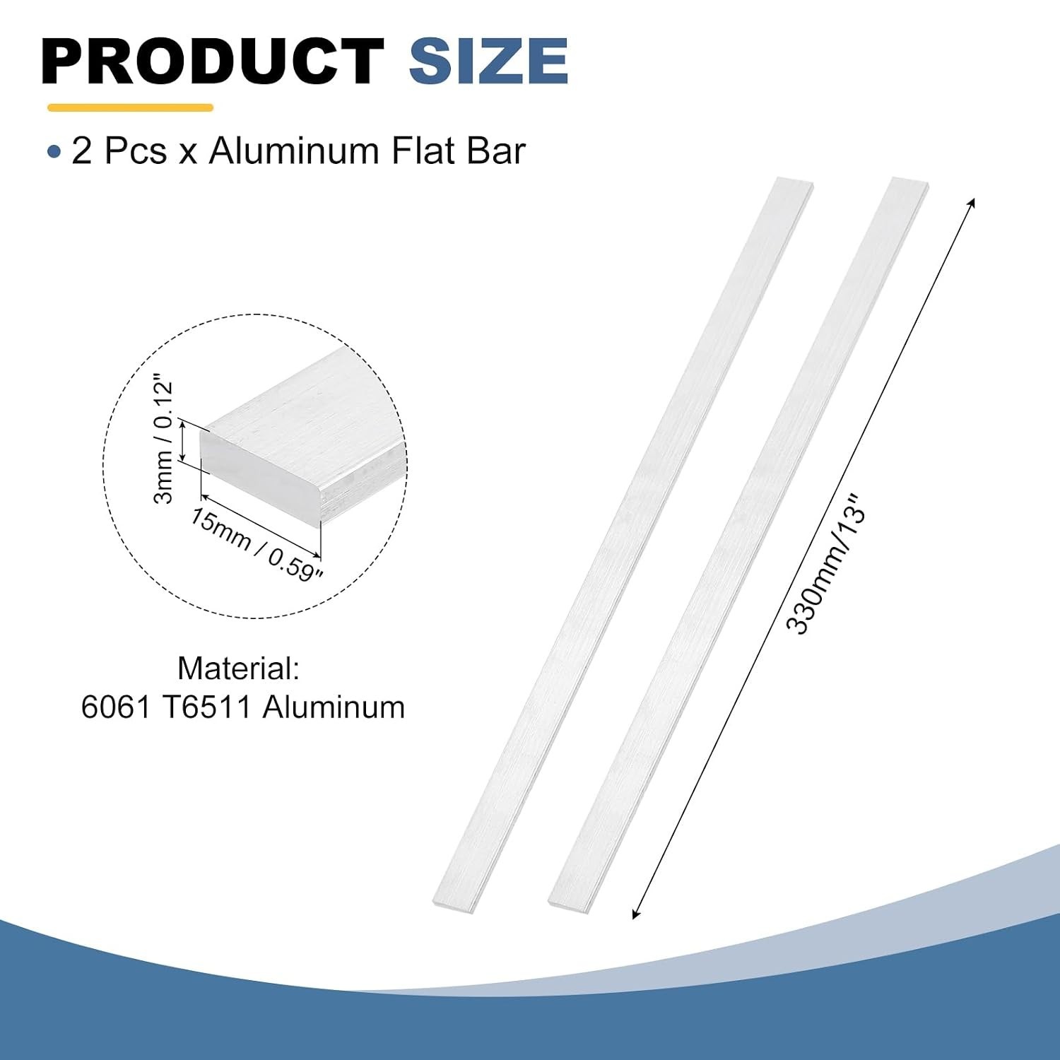 Corrosion-Resistant Aluminum Flat Bar, 1/8″ Thick – Perfect for Projects