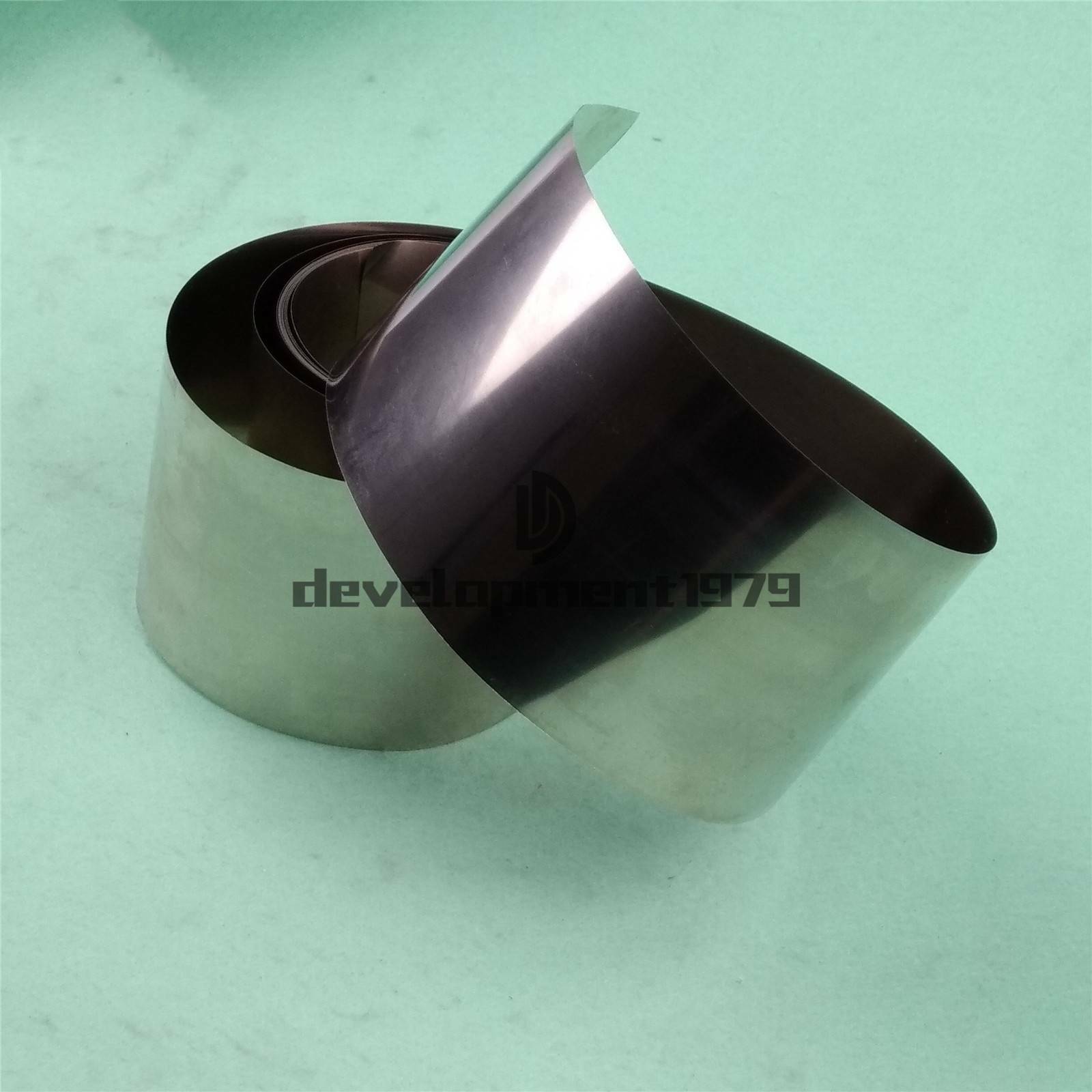 0.1mm x (95-100)mm x 1000mm Nickel Ni Metal Film Thin Sheet-