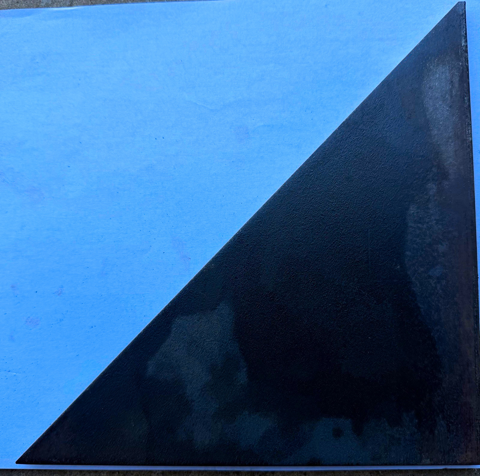 Steel Gusset Stock Sheet Panel Triangle Cut 8”x8” in, 0.025 in Thick