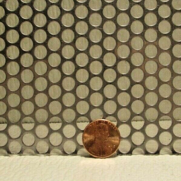 1/4″HOLES ON 5/16″CENTER–20 GA. –12″ X 24″ STAINLESS PERFORATED SHEET