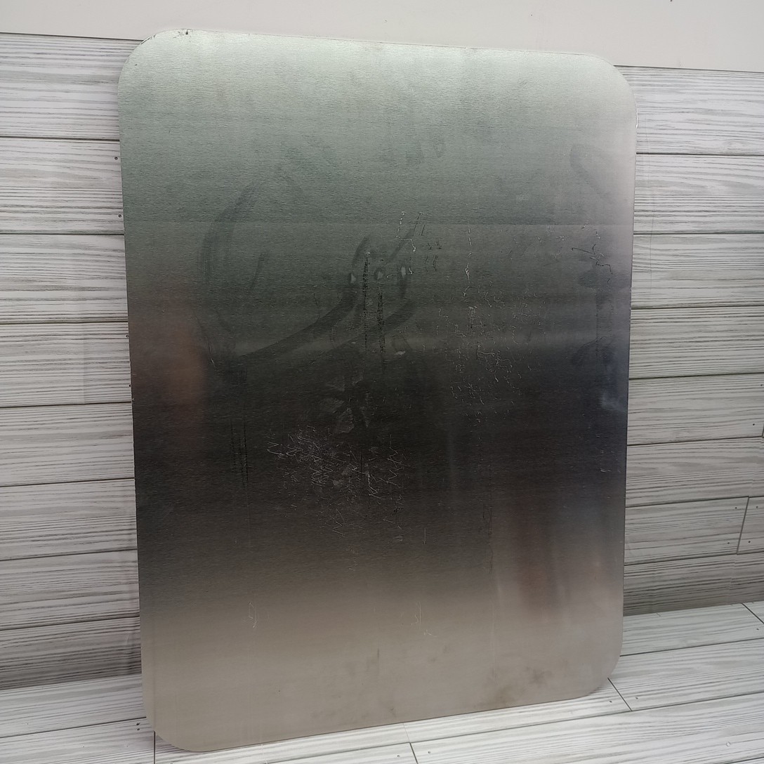 1/8″ 5052 Aluminum Sheet Plate 16.375″ X 21.75″ .125 W/ Vinyl Flat stock. 1 PC