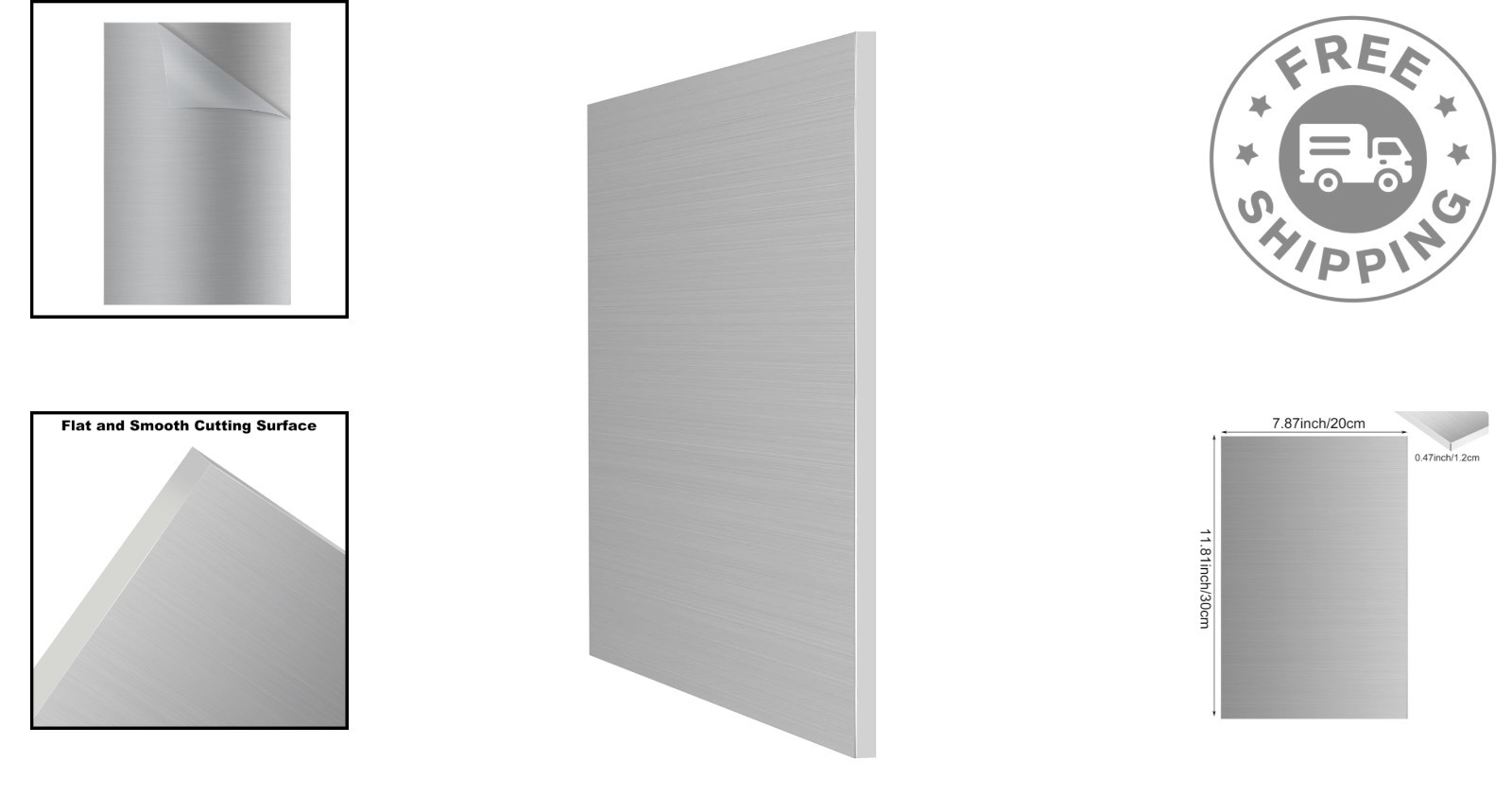 8x12x1/2 Inch 6061-T6 Aluminum Sheet – Precision Cut for Industrial and DIY Use