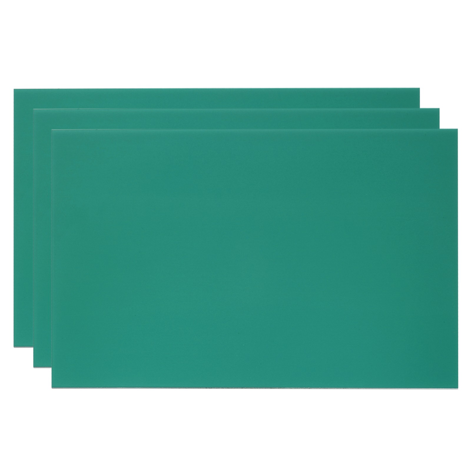 3PCS 8×12 Inch Anodized Aluminum Sheet Metal Laser Plates Engraving, Green
