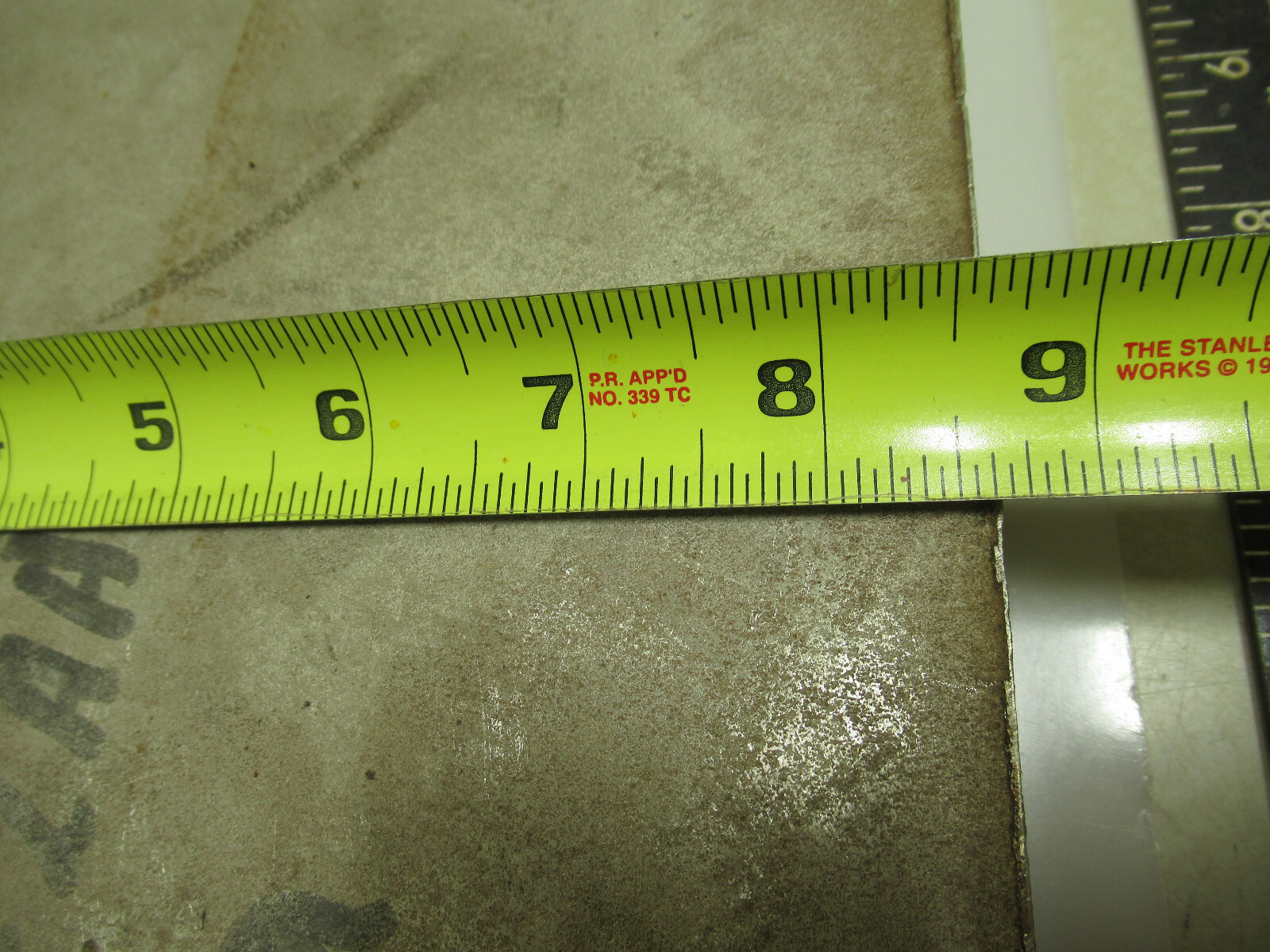 1″ 304L Stainless Steel Plate, 1″ x 8-1/2″ x 9-1/2″ SS