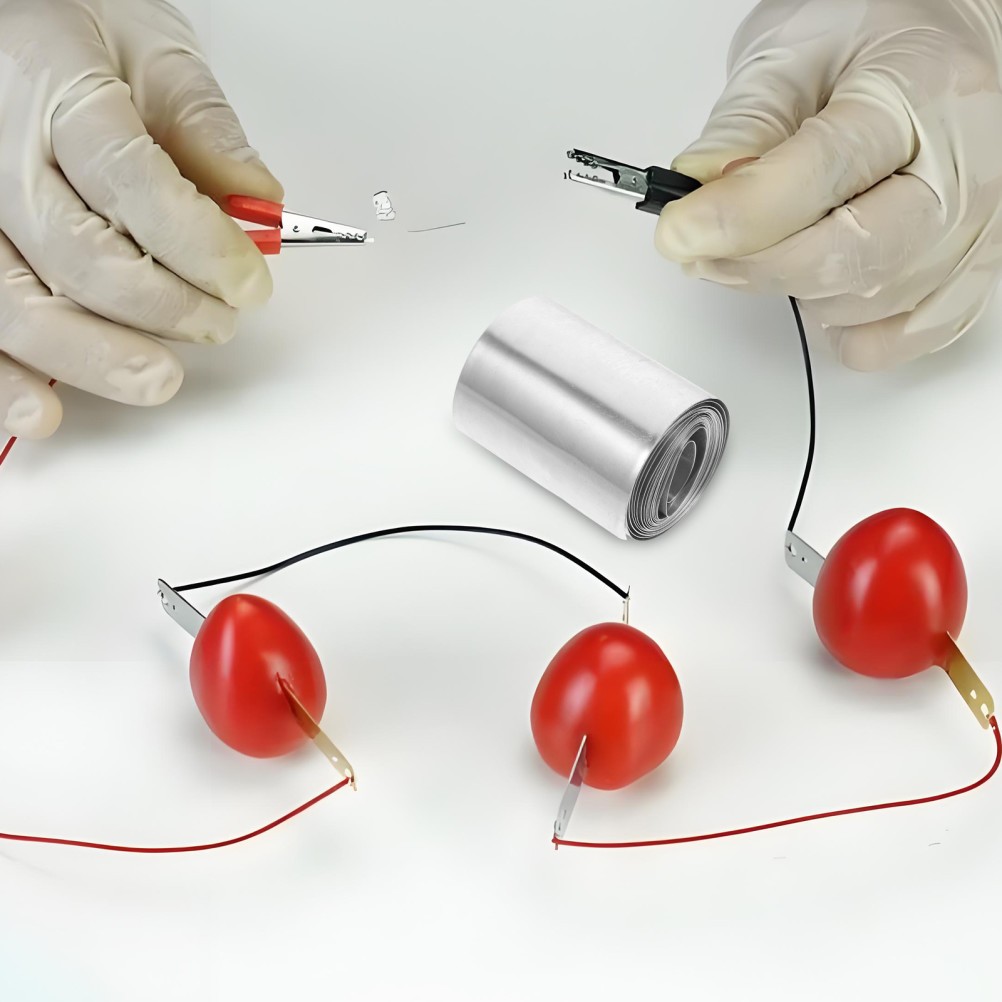 1 Set Zinc Strip Anode Plates for Fruit Battery Experiment DIY Science Education