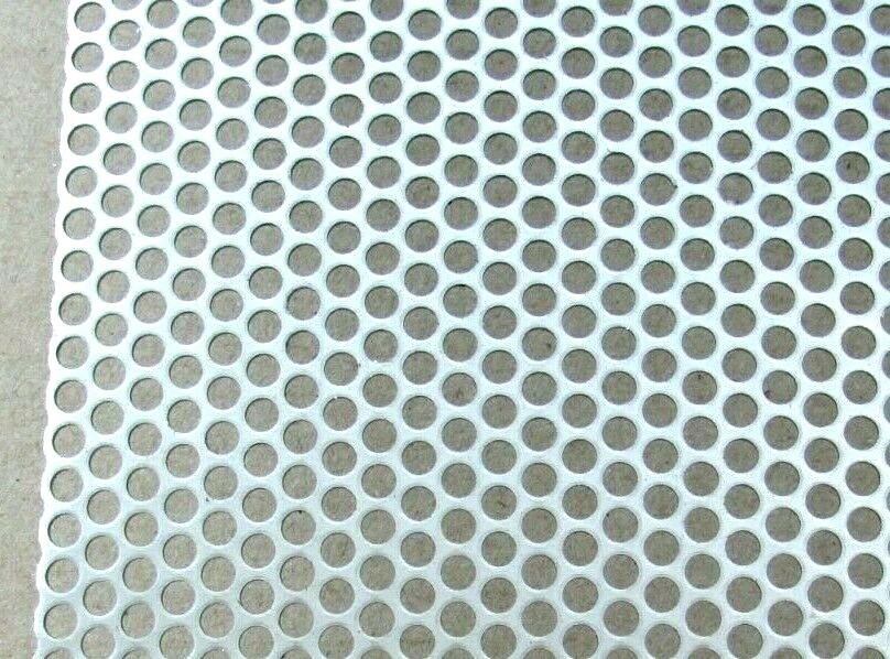 ==3/16″ HOLES–20 GA. STAINLESS STEEL PERFORATED SHEET –4-5/8″ X 11-3/4″ ===