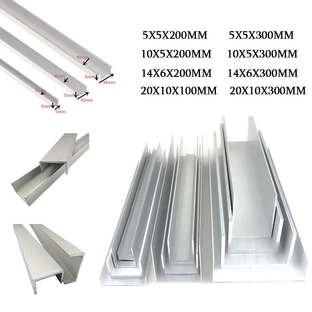 Aluminium U-profile length: 100-300 mm aluminium aluminium profile U profile for chipboard