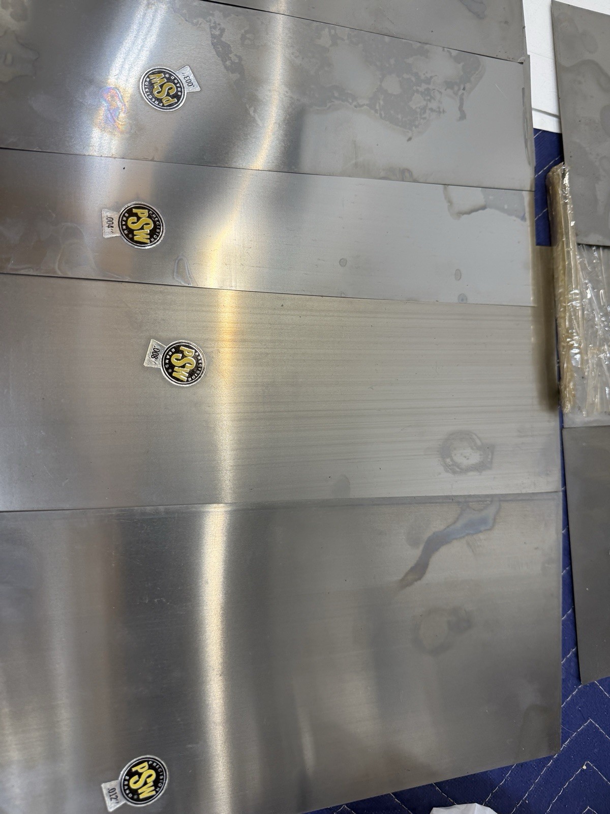 Precision Brand Stainless Steel Shim Stock Assortment Sheets Lot –