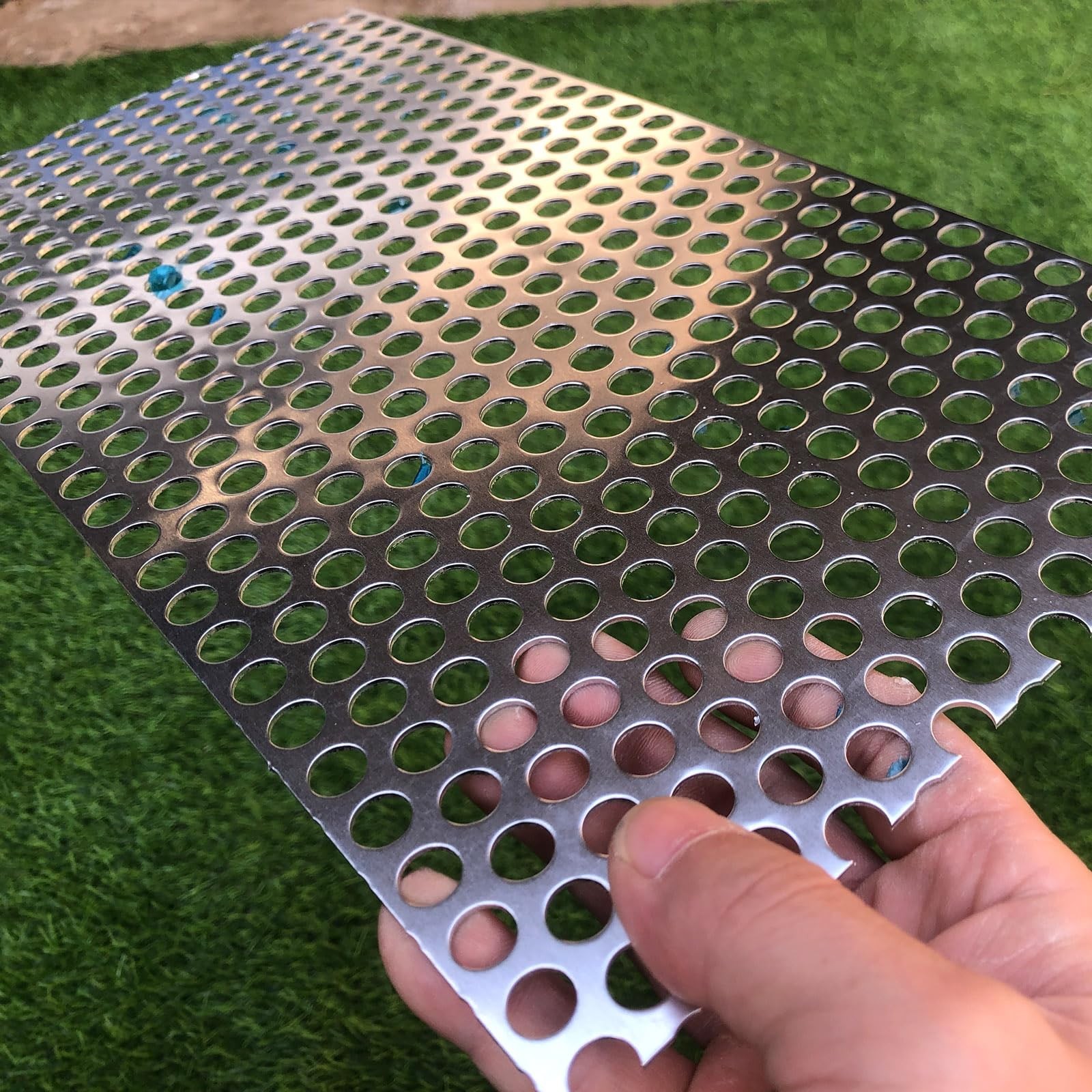 Aluminum Perforated Metal Sheets 16 Gauge 15.7 inch by 7.8 inch Expanded Meta…