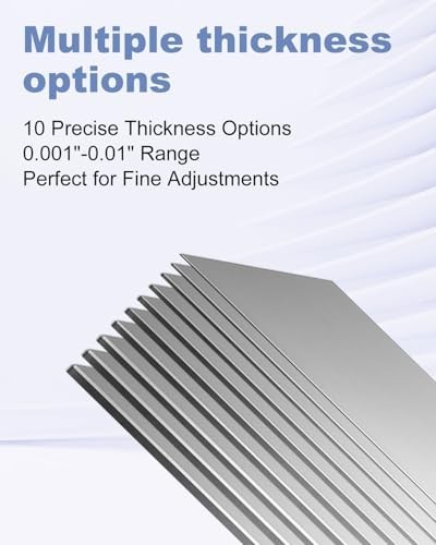 30 Pcs Stainless Steel Shim Stock Set, 1″ x 12″ Metal Shims for Leveling & Gaps