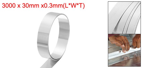 3000mm x 30mm x 0.3mm Aluminum Flashing Roll 1060 Aluminum Metal Roll
