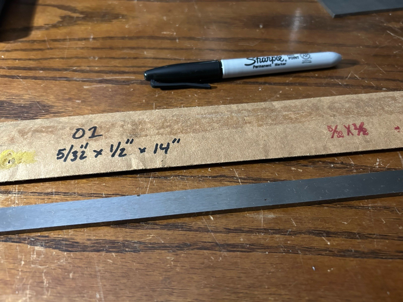 O1 Tool Steel, 5/32″ x 1/2″ x 14″,